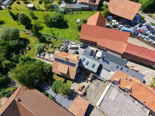 Sicht auf die Lichtkuppeln